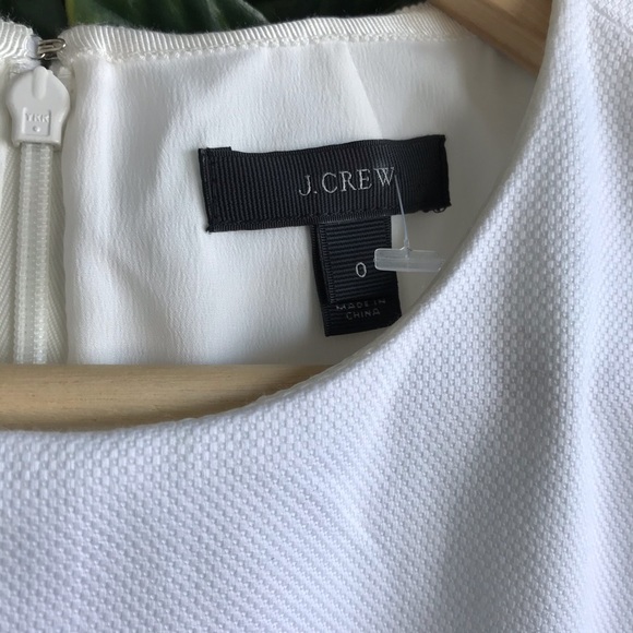 J.Crew Pleated White Dress - size 0 - Picture 3 of 6